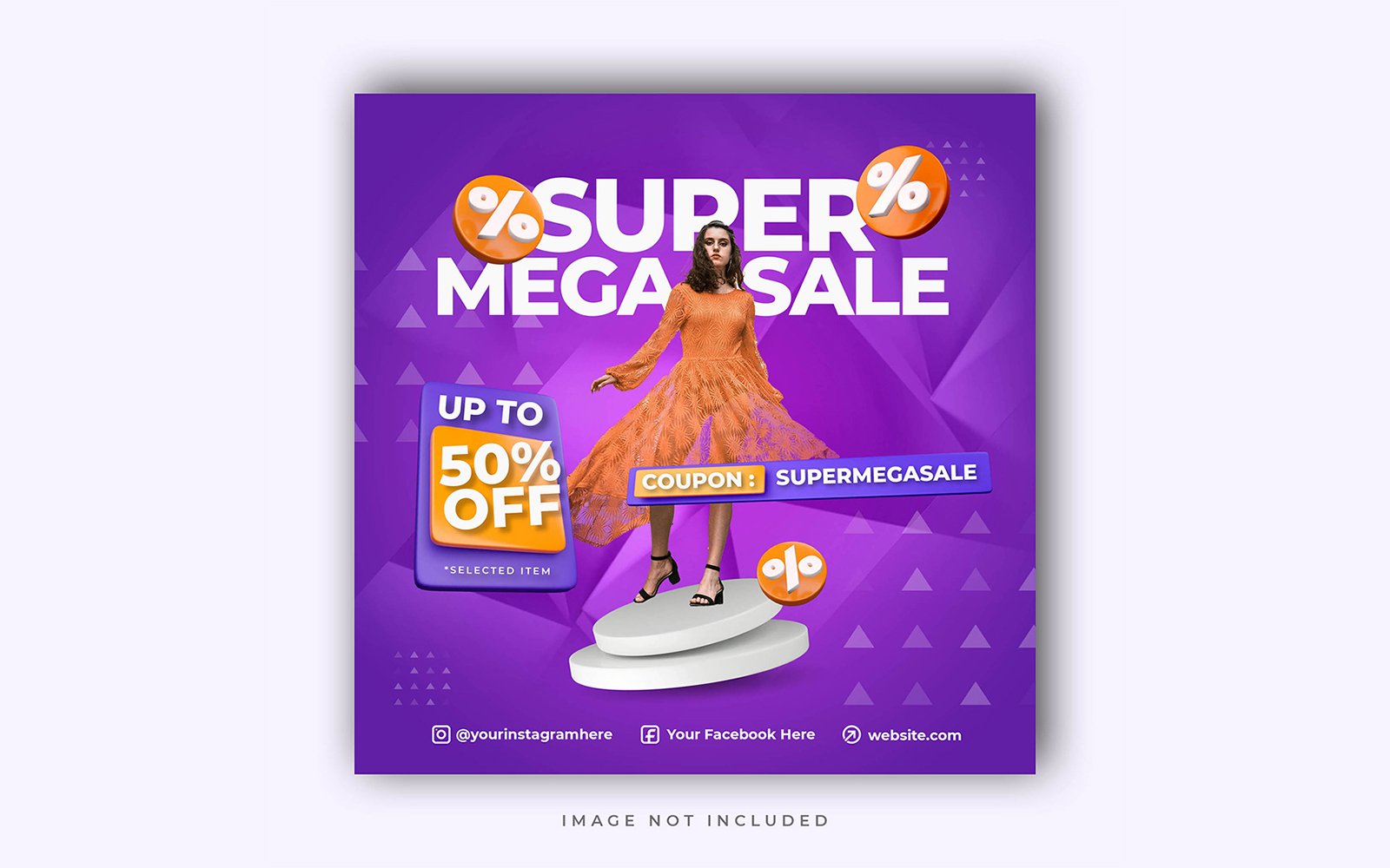 Super Sale Social Media Post Template