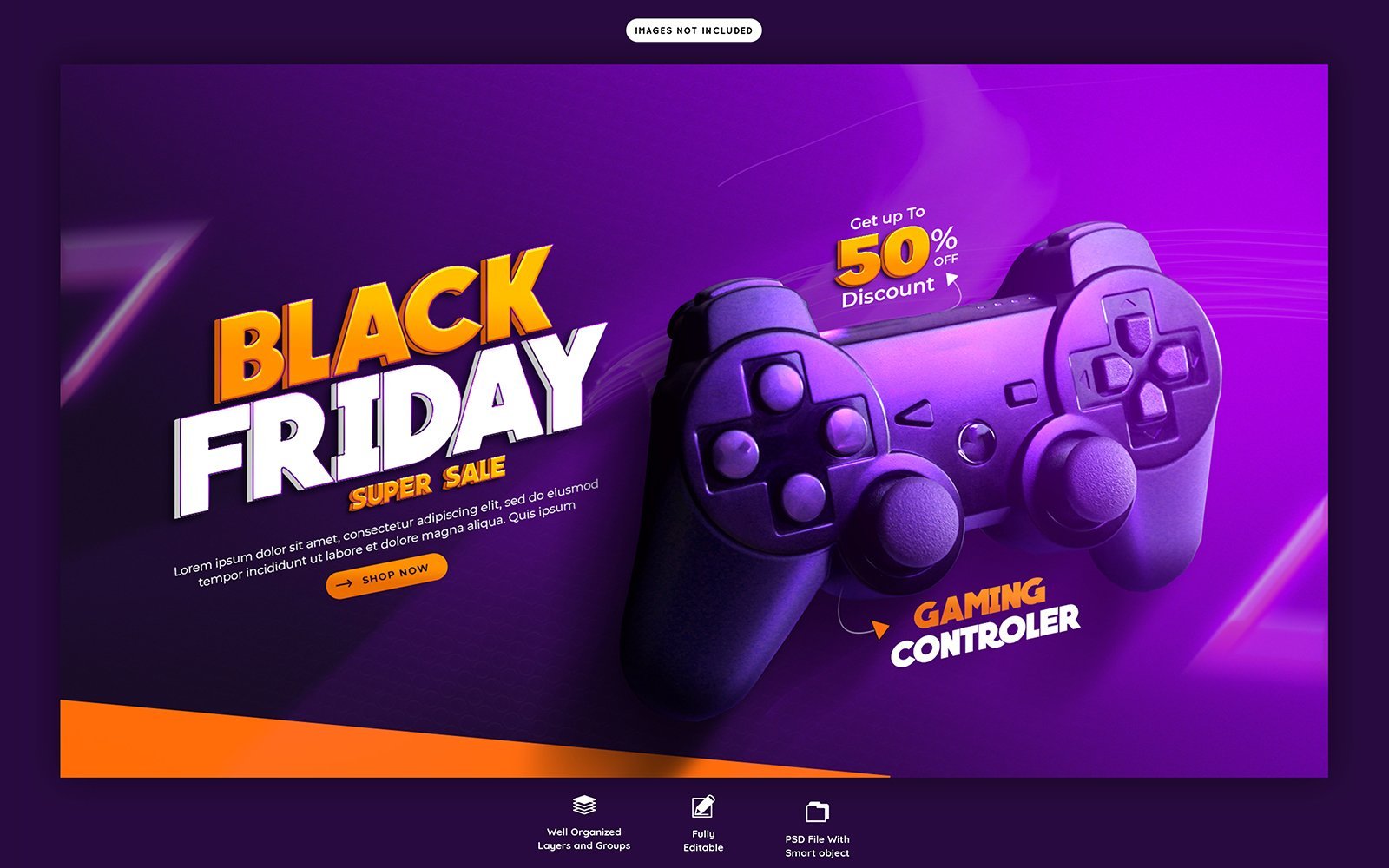 Black Friday Sale Web Banner Template