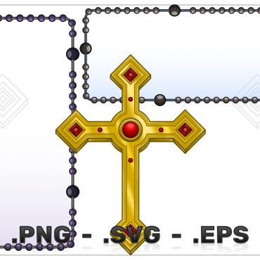 Rosary Cross Vectors Templates 381668