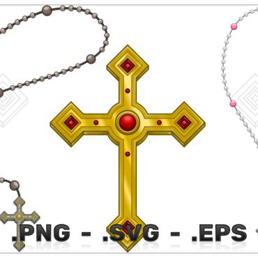 Rosary Cross Vectors Templates 381669