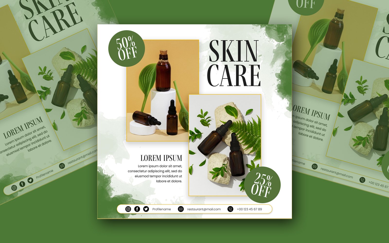 Skin Care Social Media Post Template