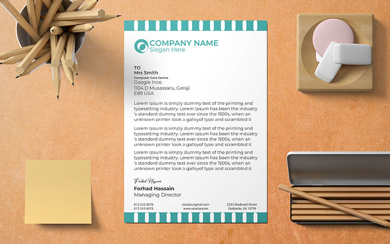 Company Letterhead Design_M_180