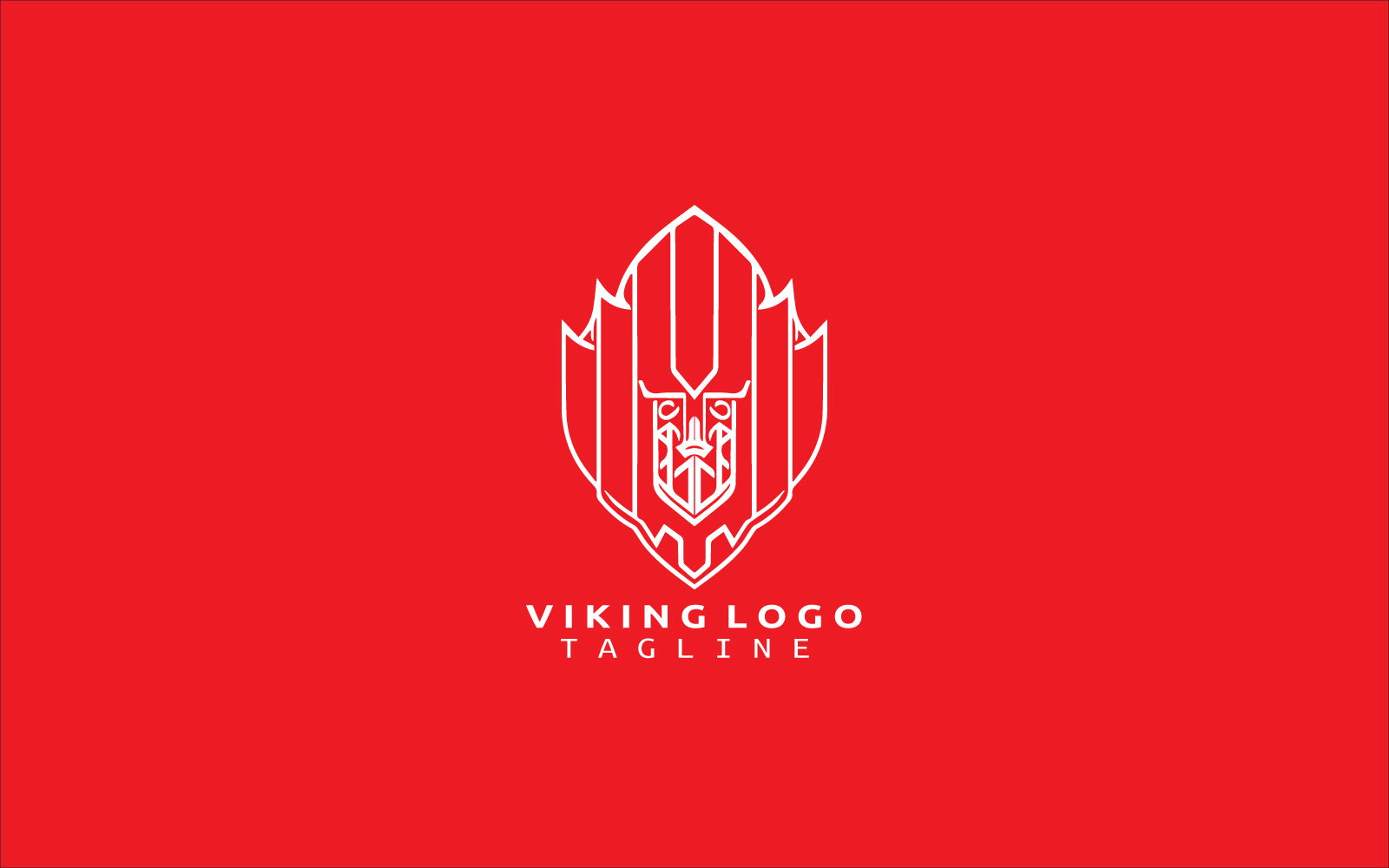 Viking Logo Design Vector Template V5