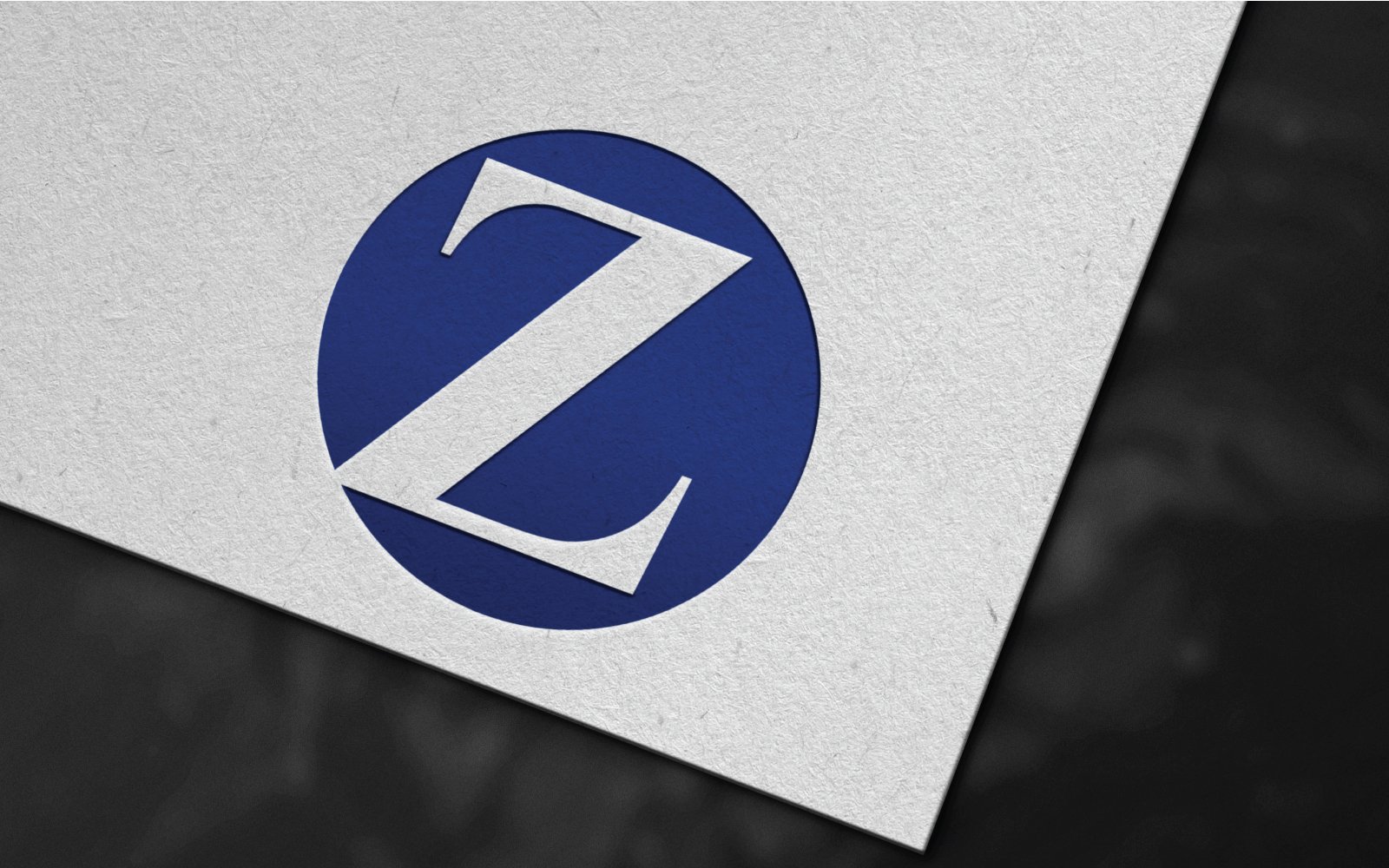 Stylish Z letter logo template design