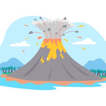 Volcano Lava Illustrations Templates 381954