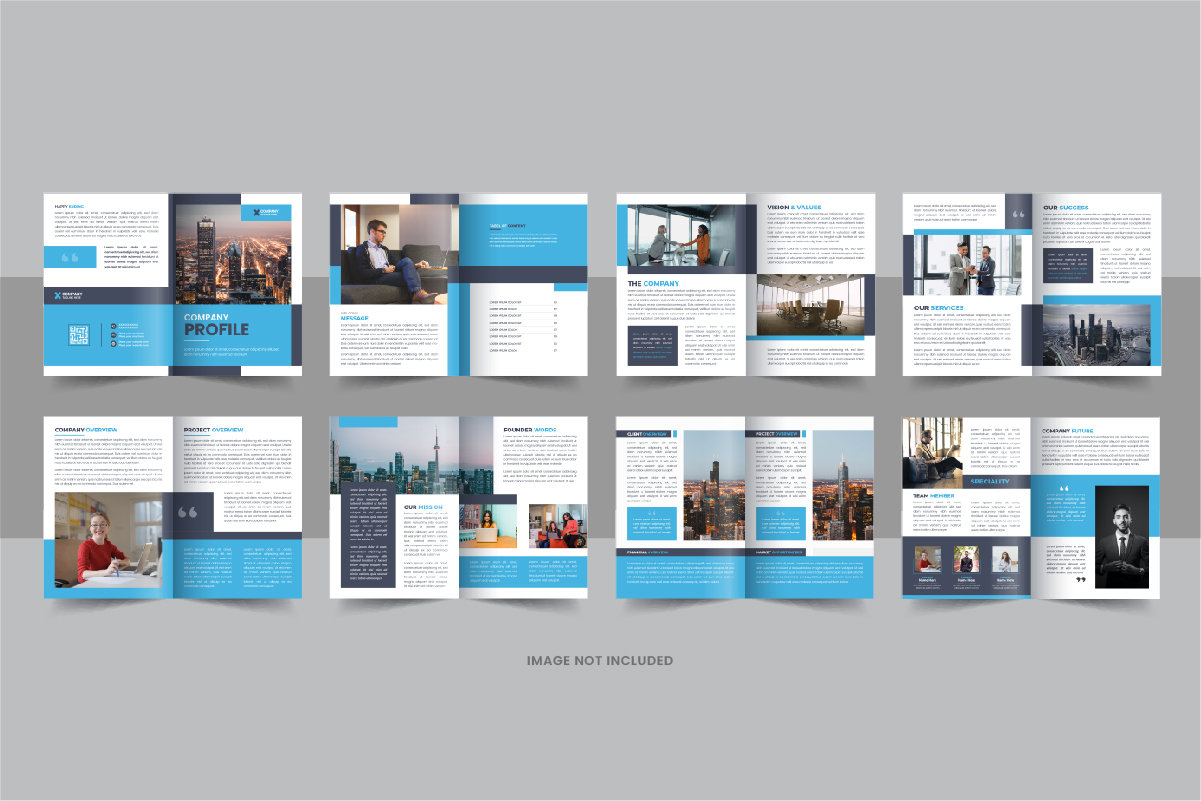 16 page corporate company profile brochure template