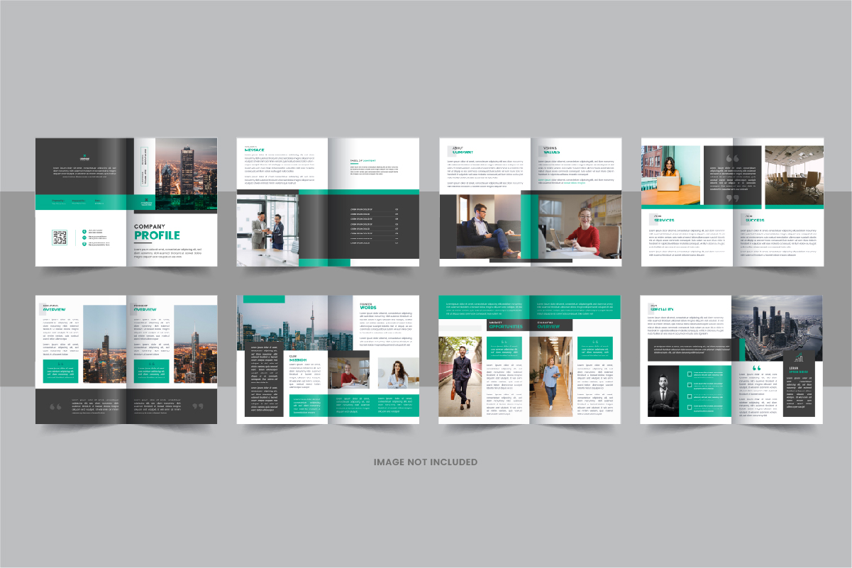 16 page corporate company profile brochure design template