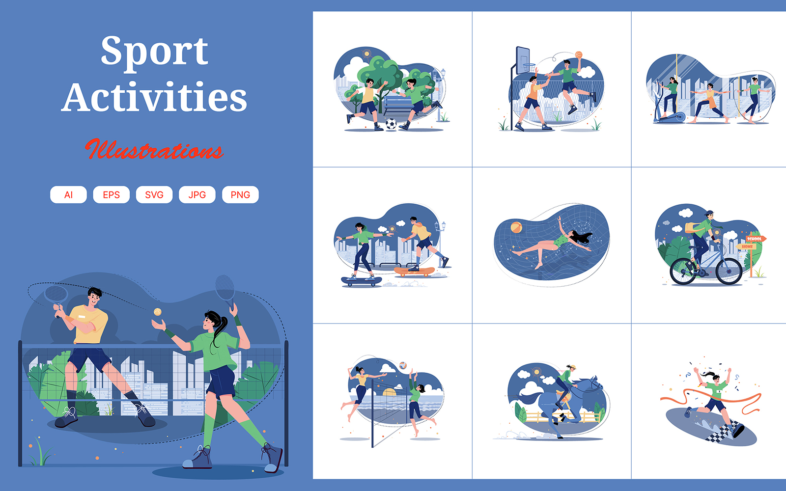 M463 Sport Activities Illustration Pack