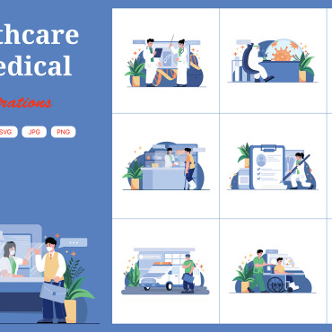 Chemistry Clinic Illustrations Templates 382111