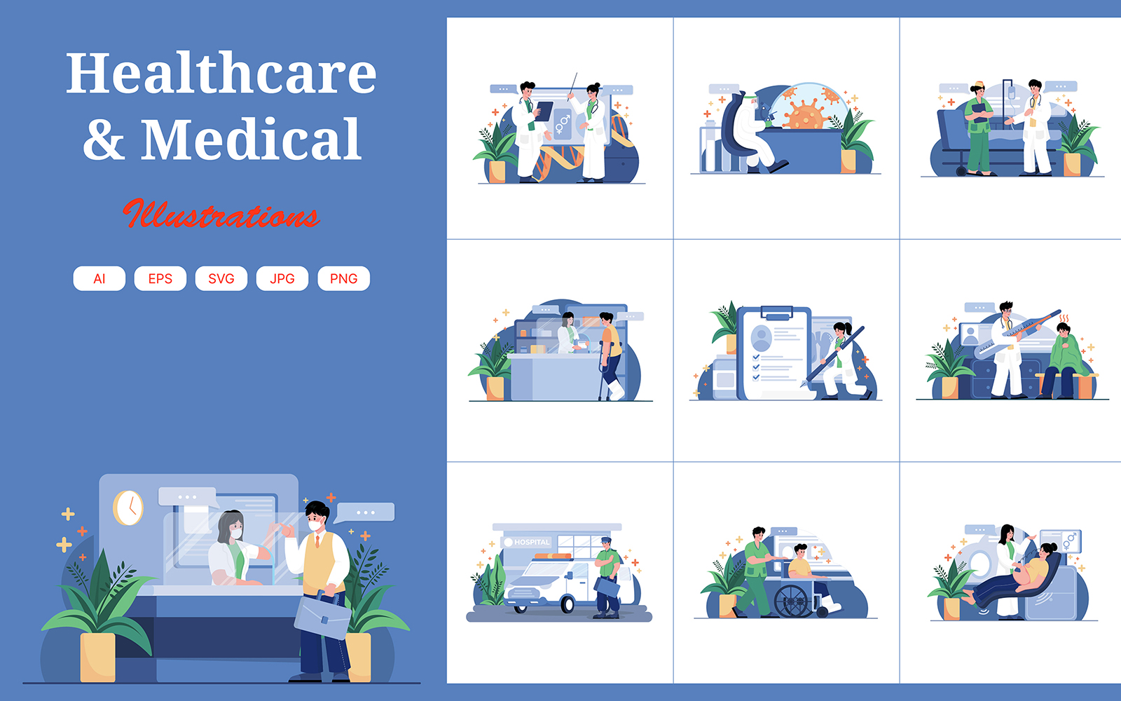 M461_Healthcare & Medical Illustrations