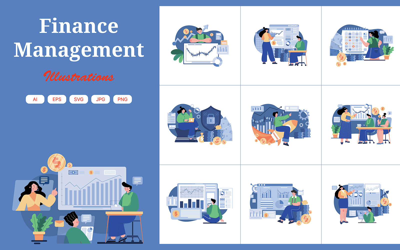 M456_Finance Management Illustration Pack