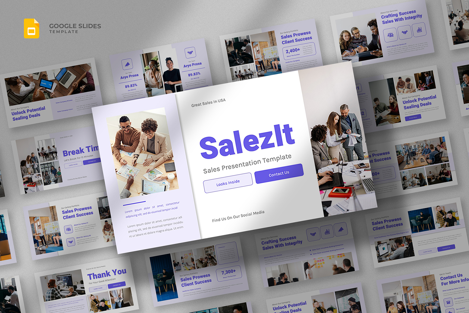 Salezit - Sales Marketing Google Slides Template