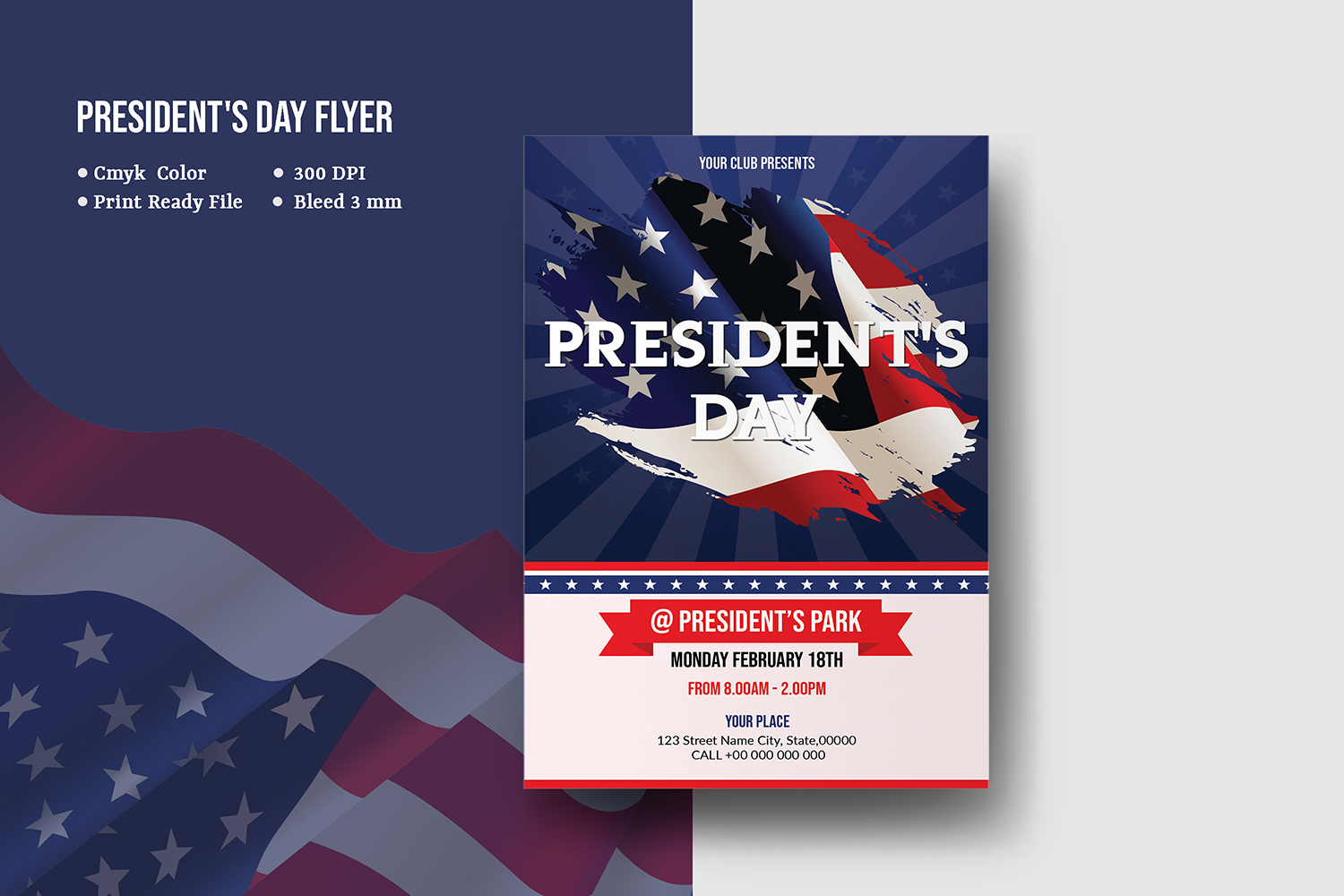 Us Presidents Day Invitation Template