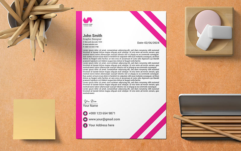 Company Letterhead Design Template_(180)