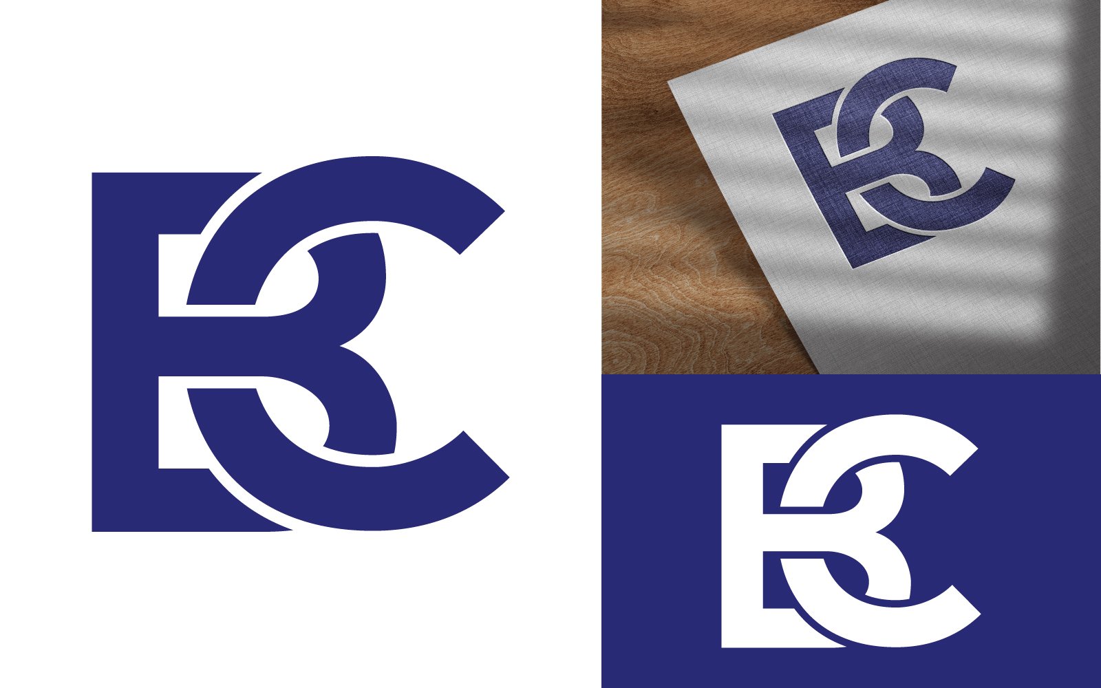 Professional BC Letter Logo template Design