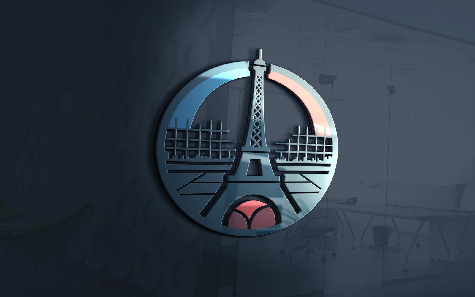 Paris Tennis School Logo Template Vector File