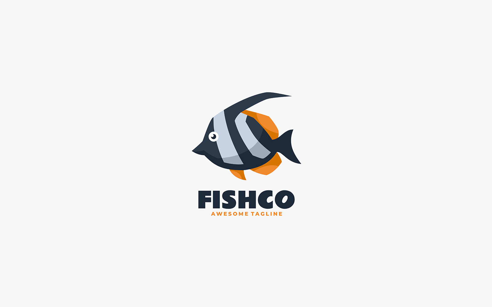 Fish Simple Mascot Logo 5