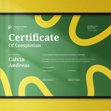 Green Certificate Certificate Templates 382333