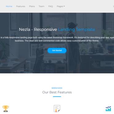 Bootstrap Clean Landing Page Templates 382364