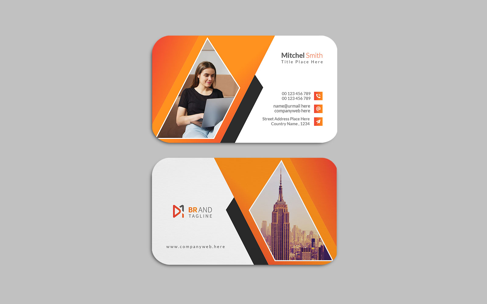 Creative and modern business card design template