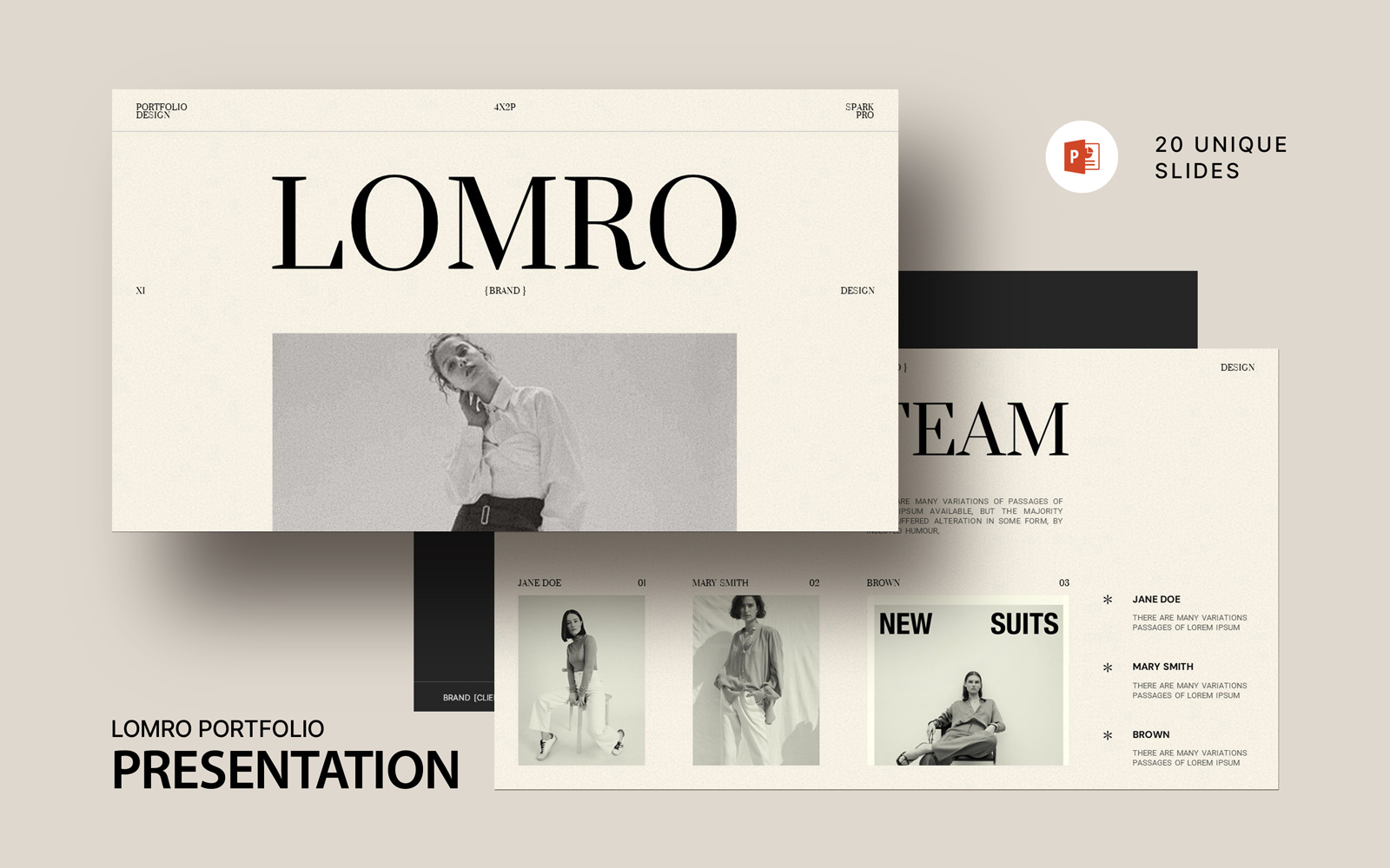 Lomro Portfolio PowerPoint Template