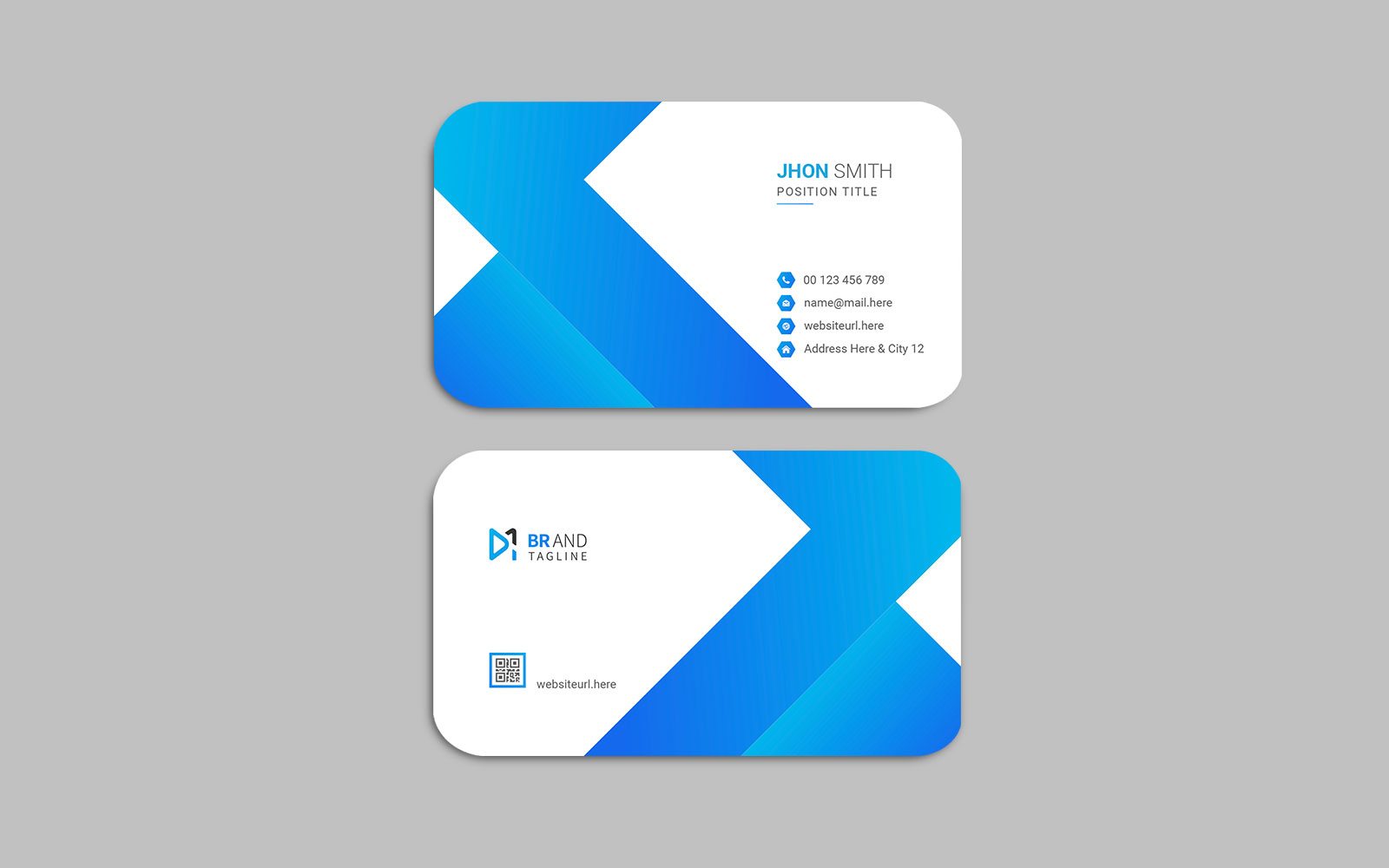 Creative and modern business card design template - corporate identity