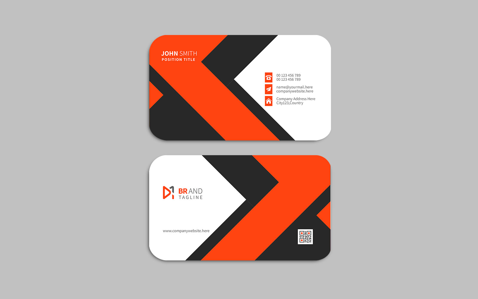 Creative and modern visiting card design template