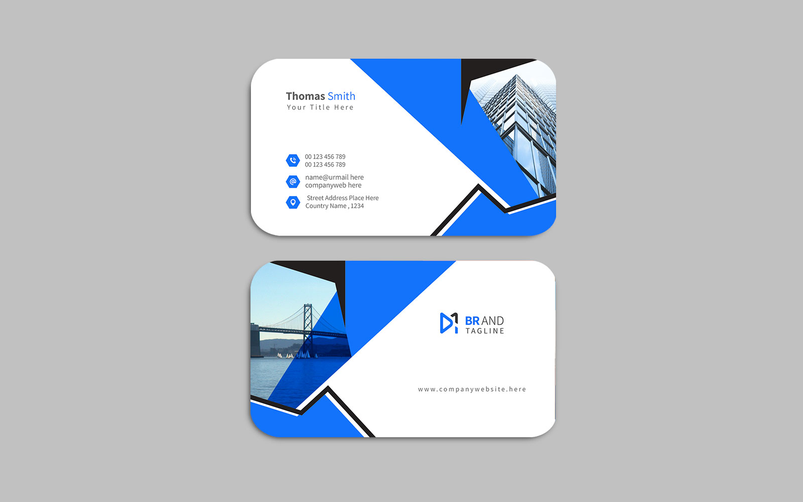 Creative and modern - name card design template