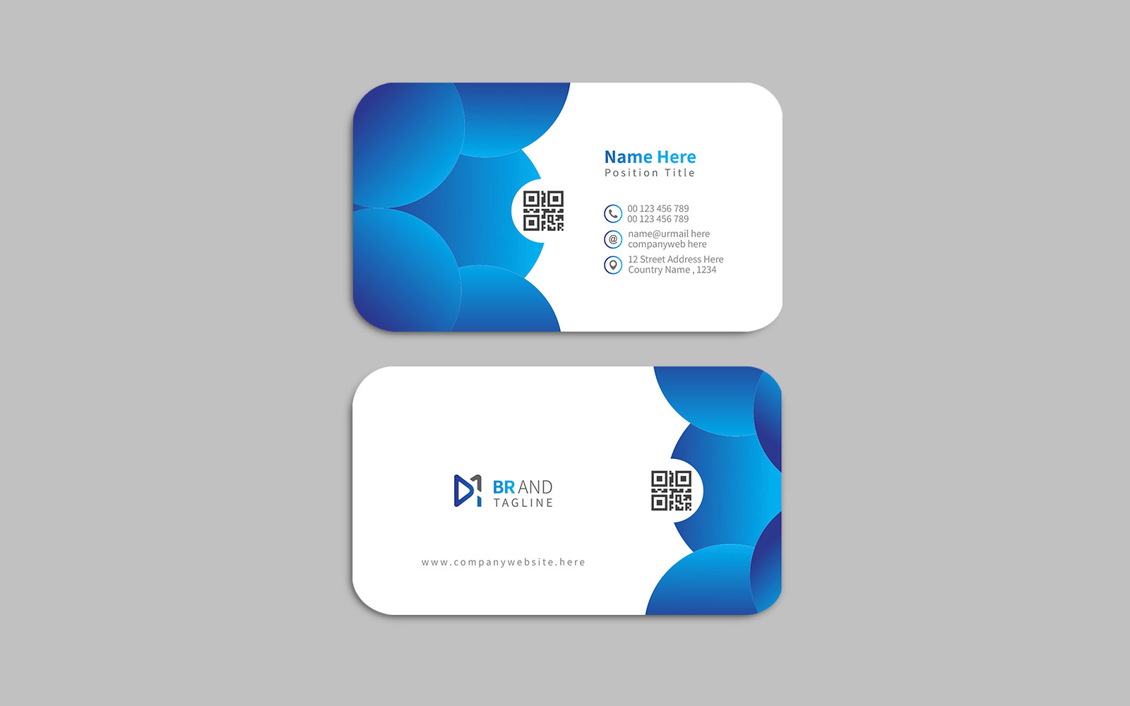 Clean and modern - visiting card design template