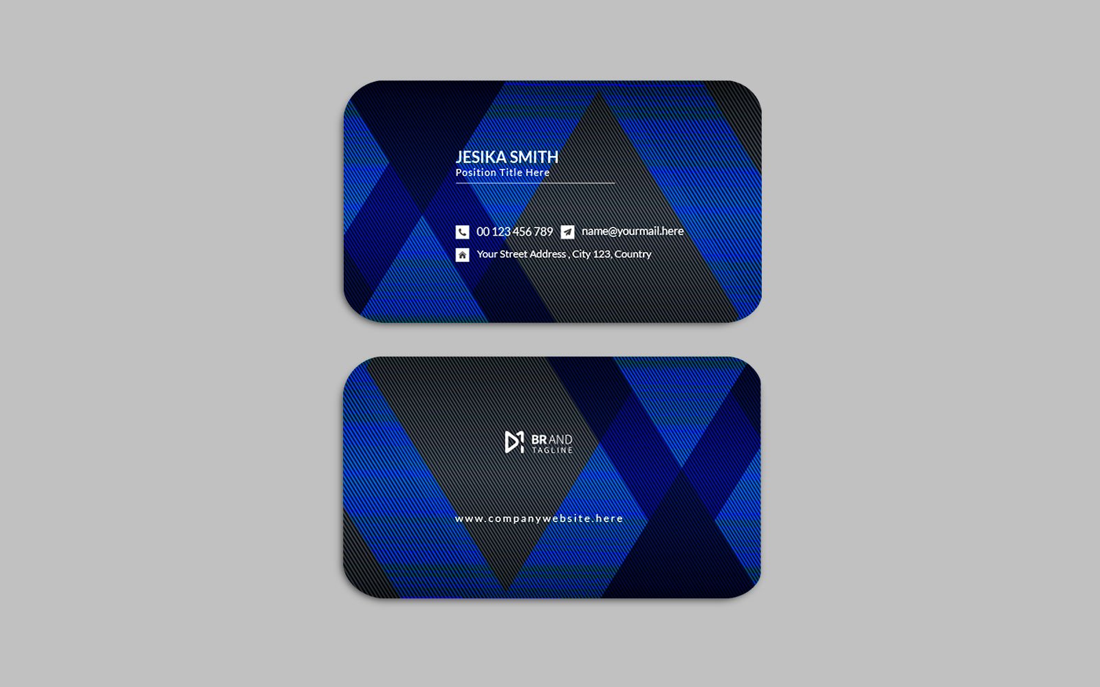 Simple and clean modern business card design - corporate identity