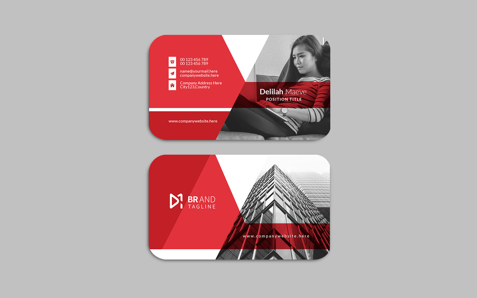 Clean and minimal visiting card design