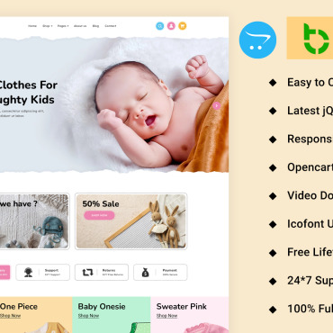 Ecommerce Toys OpenCart Templates 382728