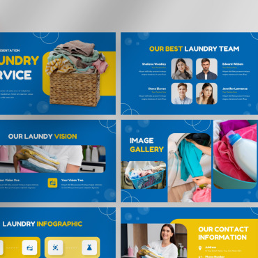 Clean Clothes PowerPoint Templates 382770
