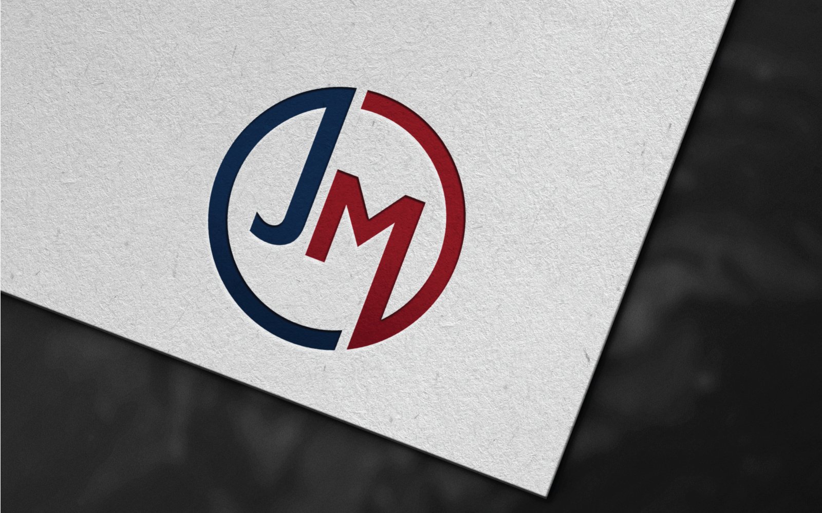 Monogram JM Letter Logo Template Design