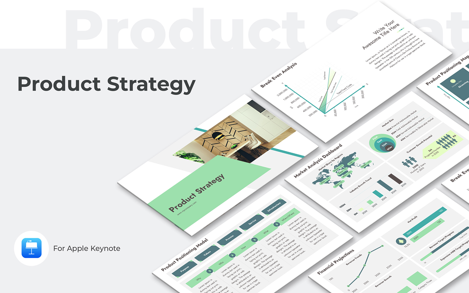 Product Strategy Keynote Presentation Template