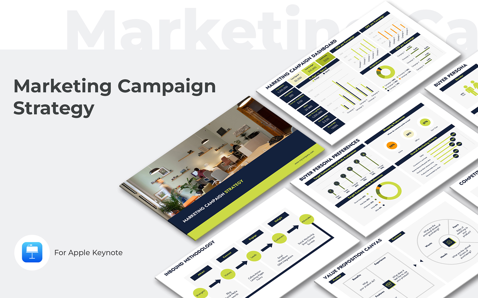Marketing Campaign Strategy Keynote Presentation Template