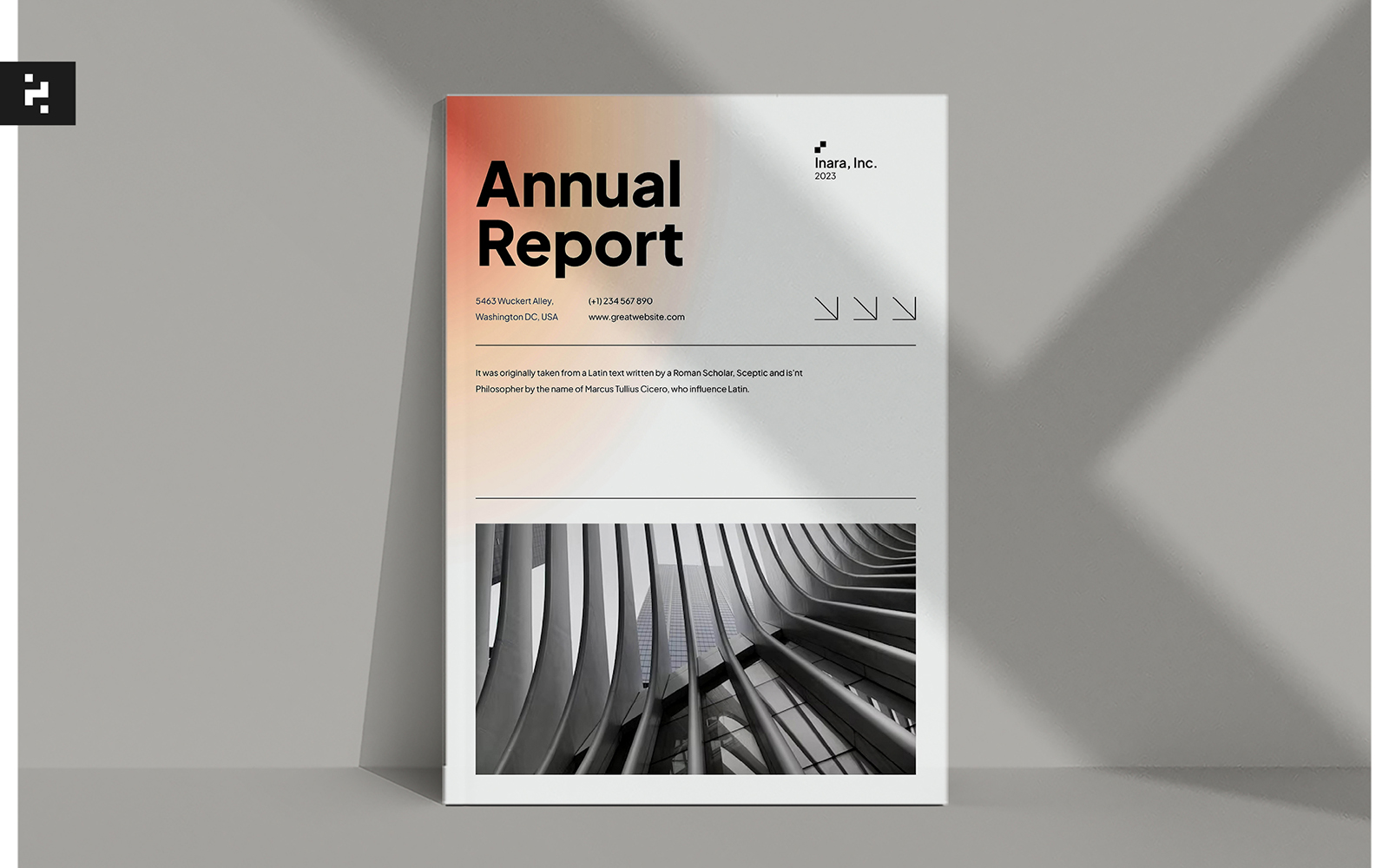 Annual Report Modern Blur