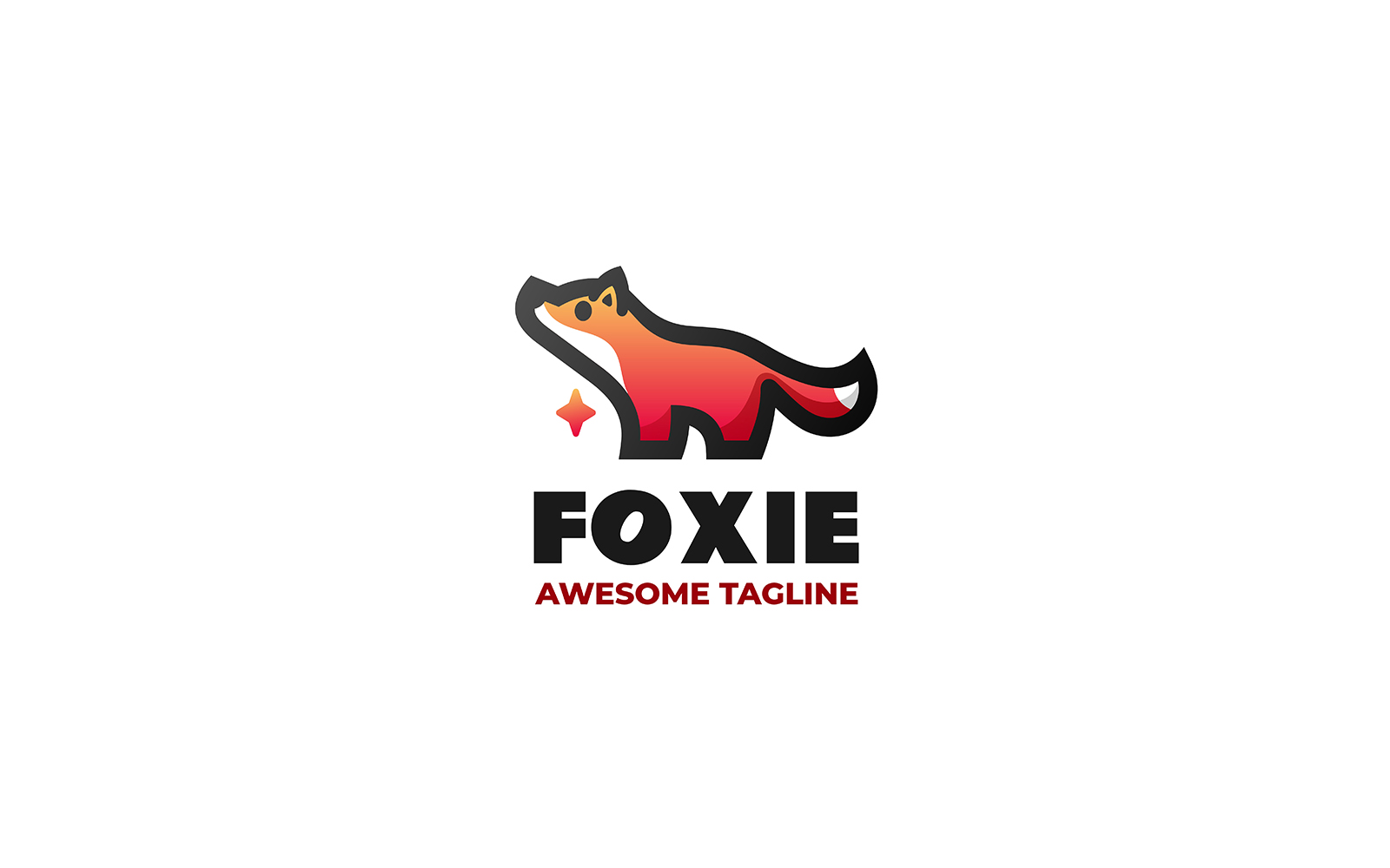 Fox Simple Mascot Logo Design 1
