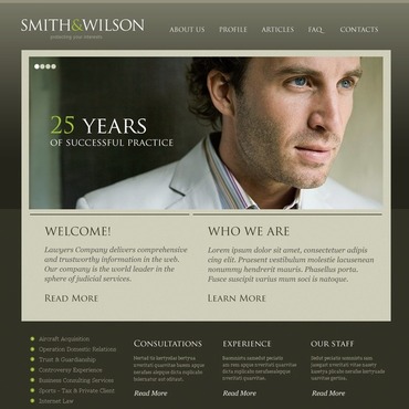 Wilson Lawyers Responsive Website Templates 38389