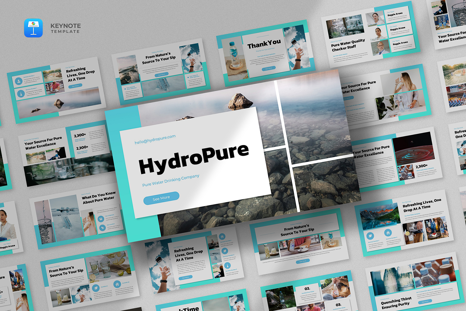 Hydropure - Drinking Water Keynote Template