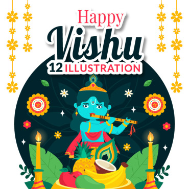 Vishu Vishu Illustrations Templates 383099