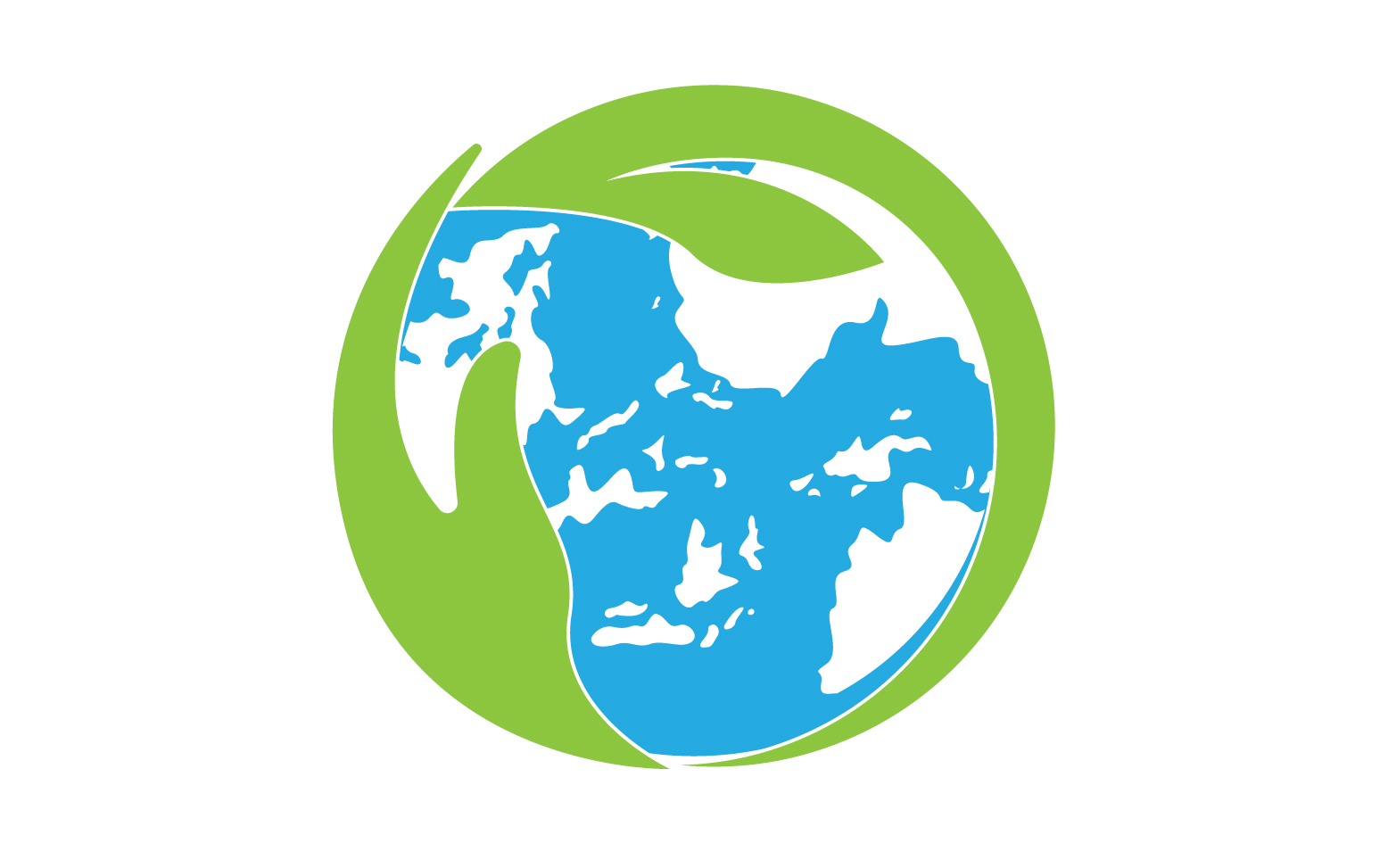 World go green save logo version 22