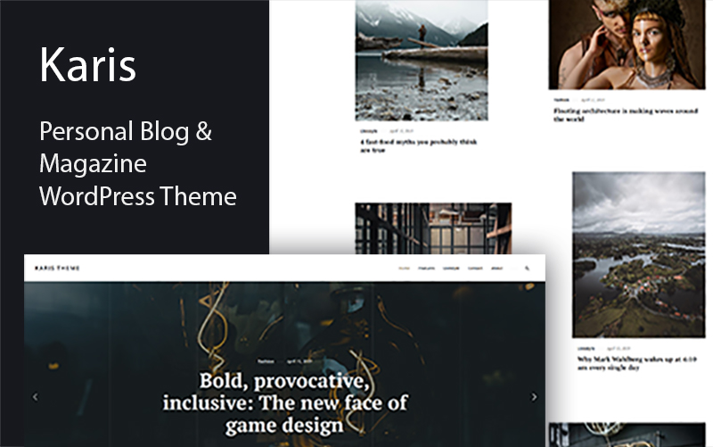 Karis - Personal Blog & Magazine WordPress Theme