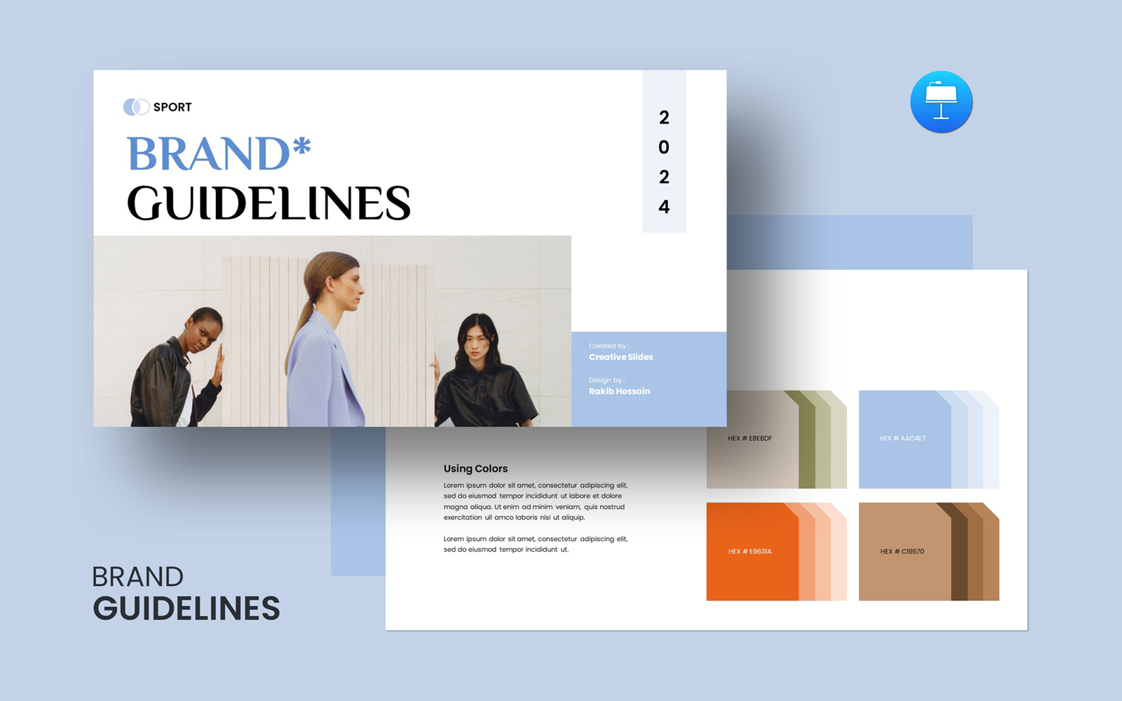 Brand Guidelines Guide Keynote Template