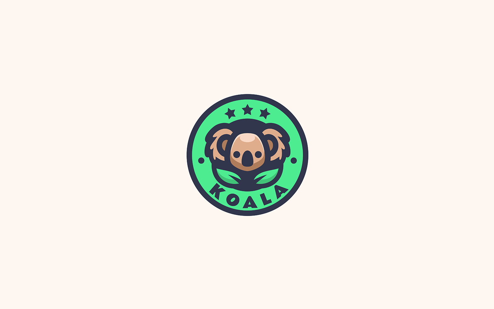 Koala Simple Mascot Logo Design 1