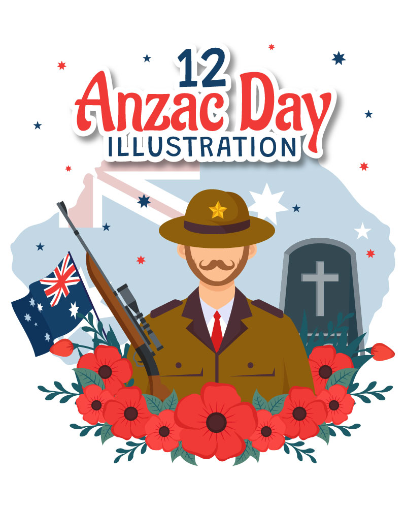 12 Anzac Day Illustration