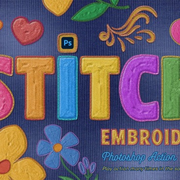 Action Embroidery Illustrations Templates 383599