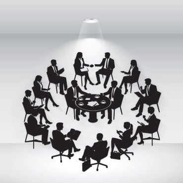 <a class=ContentLinkGreen href=/fr/kits_graphiques_templates_illustrations.html>Illustrations</a></font> meeting silhouette 383606