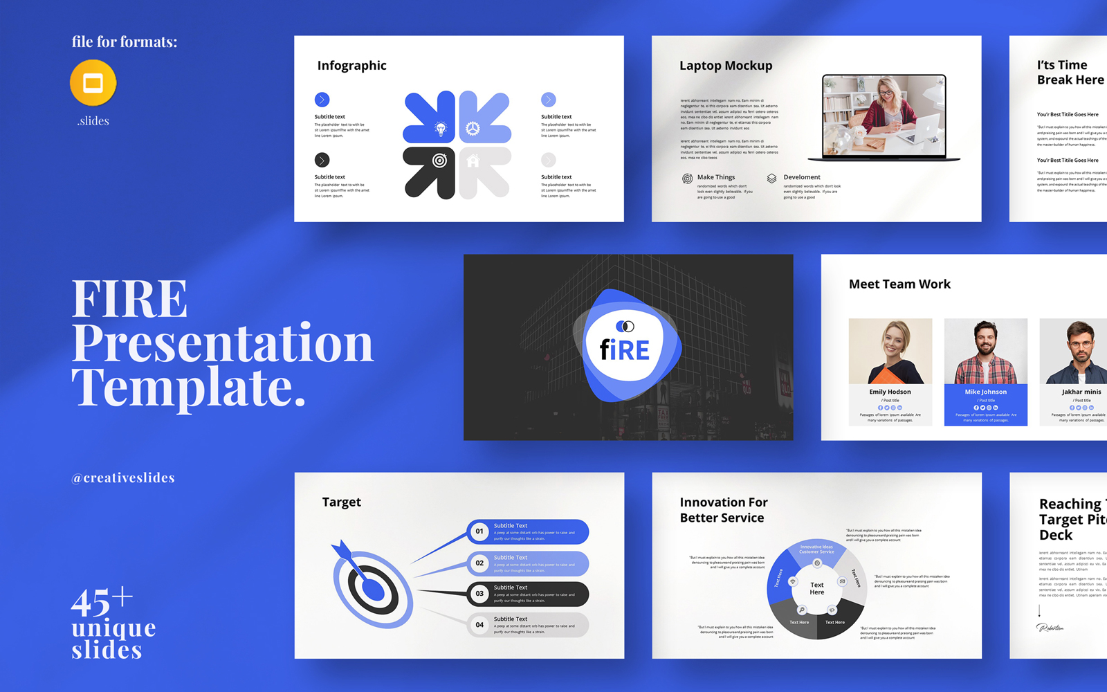 Fire Google Slides Presentation Template