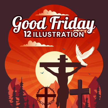 Friday Jesus Illustrations Templates 383733